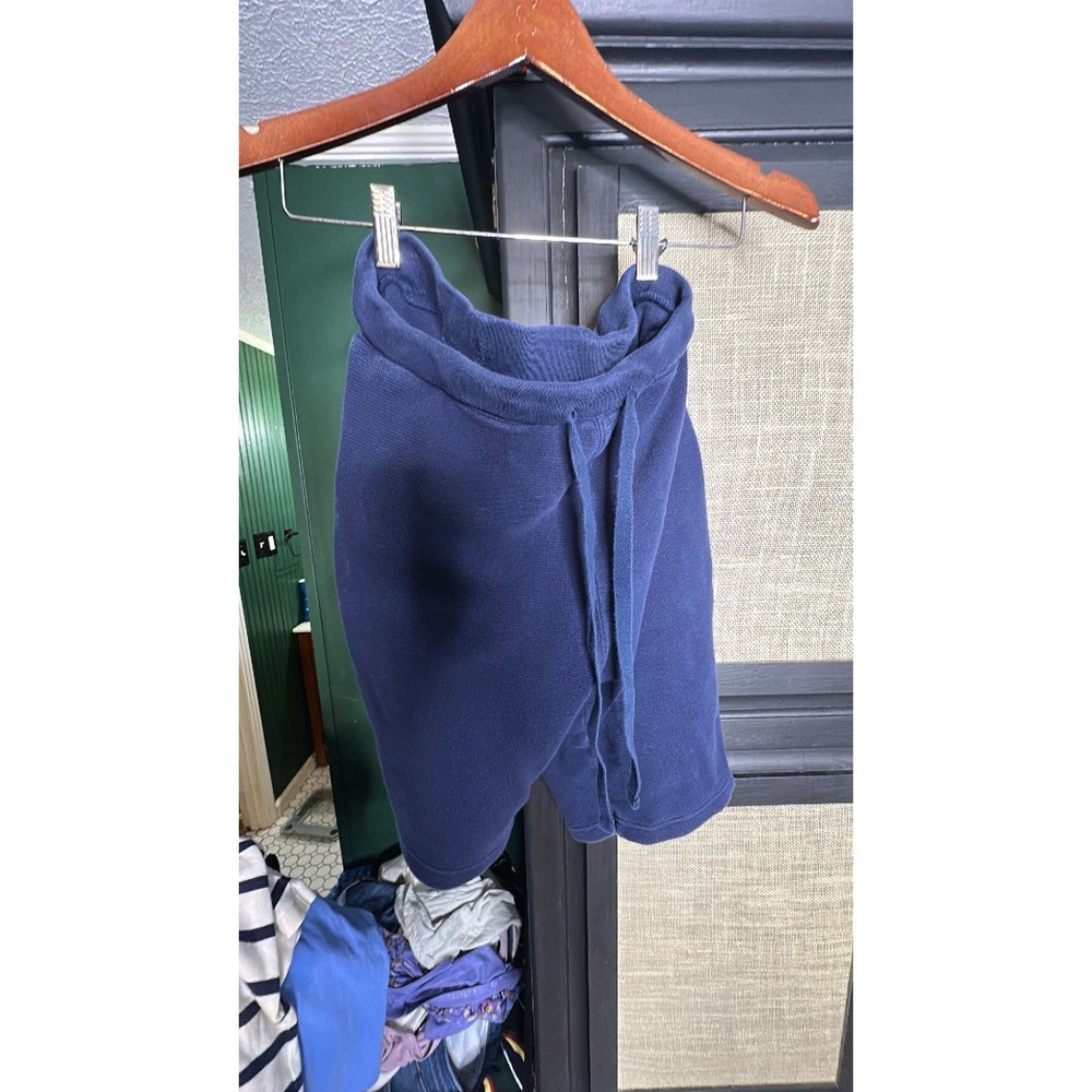 Polo Ralph Lauren Mens Navy Blue Waffle Knit Cotton Sleep Lounge Shorts Medium